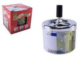 Popielniczka zamykana kręcona śr.9cm, wys.13cm MIX WZORÓW