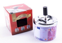 Popielniczka zamykana kręcona śr.9cm, wys.13cm MIX WZORÓW