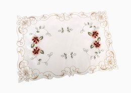 Serwetka 12szt. KWIATY wyszywane 43 x 30cm mix SN55087