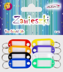 Zawieszki do kluczy mix kolorów, op. 8szt. PH-8251