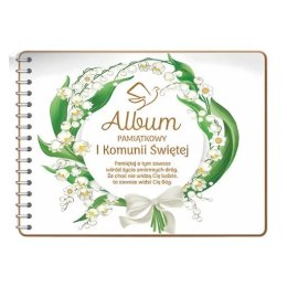 Album na zdjęcia Pamiątka I KOMUNII Świętej - Konwalia 3343-KOM1