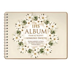 Album na zdjęcia Pamiątka I KOMUNII Świętej - Wianek 3343-KOM2