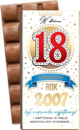 Czekolada Urodziny 18 (osiemnastka, cyfry, roczniki) 422