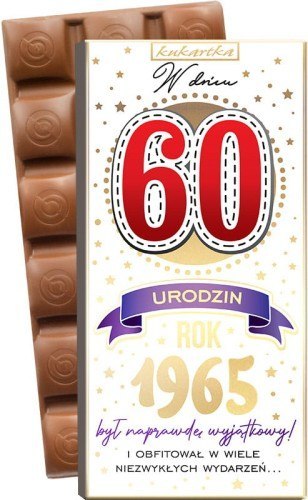 Czekolada Urodziny 60 (cyfry, roczniki) 426