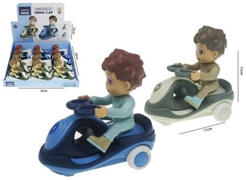 Figurka na skuterze 11cm z napędem 2-rodzaje H13073R