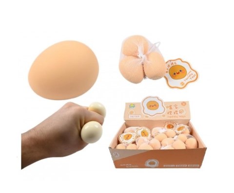 Gadżet gniotek jajka siatka 6,5cm 3szt.