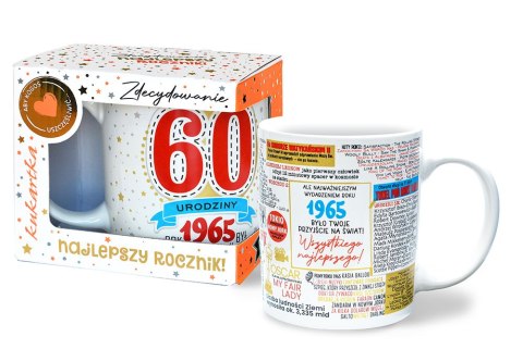 Kubek Premium Q 1025 Urodziny 60 (cyfry, roczniki)