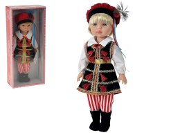 Lalka chłopiec 38cm KRAKOWIAK w stroju ludowym z polskim głosem śpiewa i mówi po polsku twarda