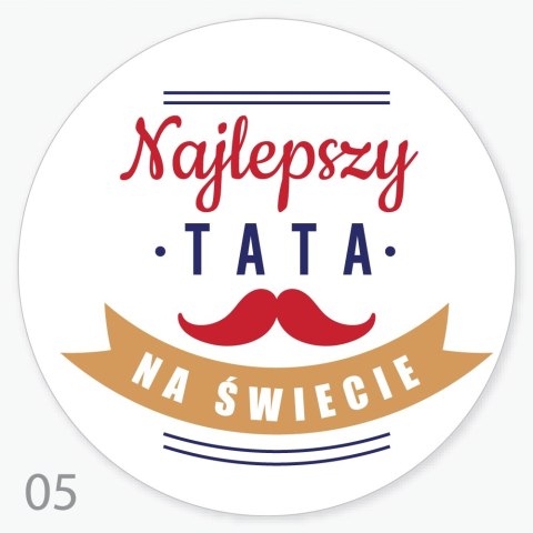 Naklejki 12szt. NAJLEPSZY TATA NA ŚWIECIE
