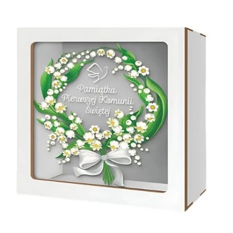 Skarbonka z okienkiem KOMUNIA - Konwalia 3301-KOM1