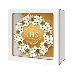 Skarbonka z okienkiem KOMUNIA - Wianek 3301-KOM2