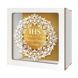 Skarbonka z okienkiem KOMUNIA - Złoty IHS 3301-KOM5