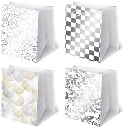 Torebki ozdobne 5szt. T-16 AVANTGARDE set 4 Białe 29 x 42 x 18,5cm