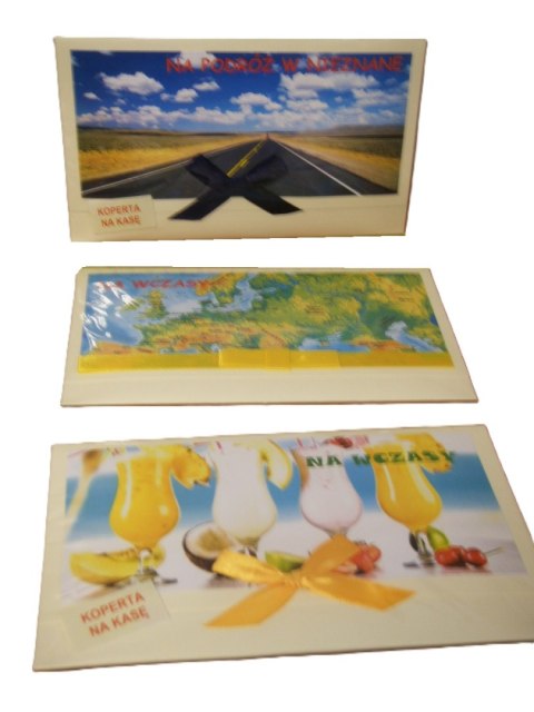 Koperta na kasę - zbieram na wczasy 5456