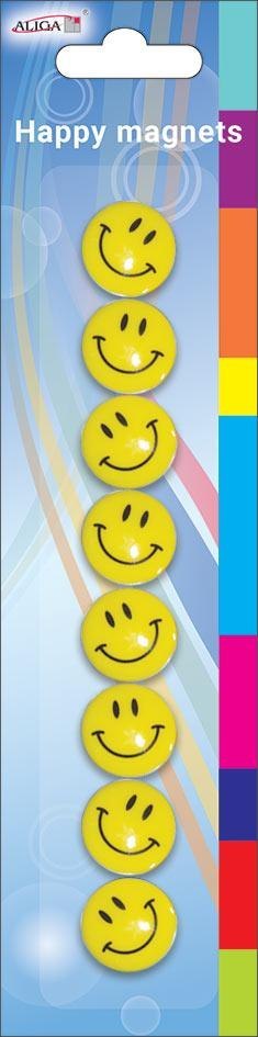 Magnes 8szt. UŚMIECH 20mm MG-20
