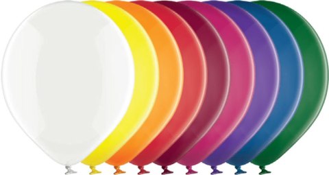 Balony 50szt. CRYSTAL 27cm BAL-12C-MIX