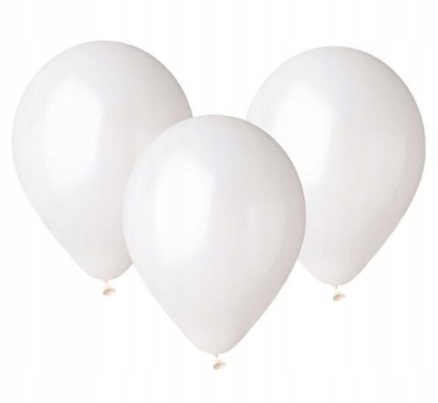 Balony Pastel White 100 szt. B105 GP04-002/03
