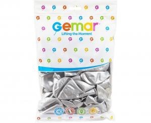 Balony shiny 13 cali - srebrne / 50 szt. GB120/89