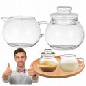 Cukiernica i dzbanek mlecznik szklane zestaw komplet TERMISIL 2x 0,35l