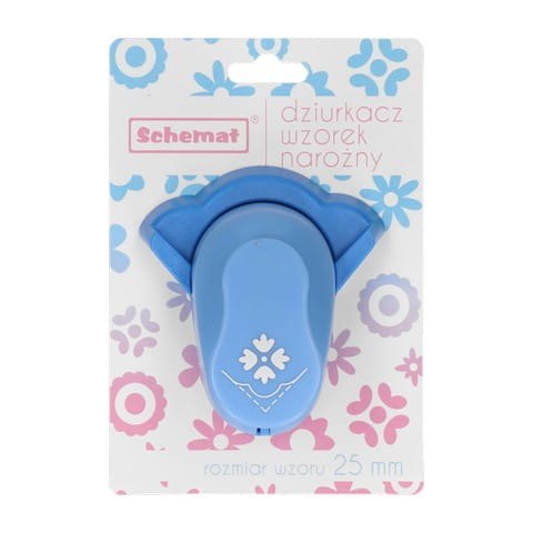 Dziurkacz wzorek 25 mm narożny KWIATEK | 7420 NR 40