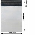 Foliopaki kurierskie Białe XL 500 x 600mm - 50 szt. 2344