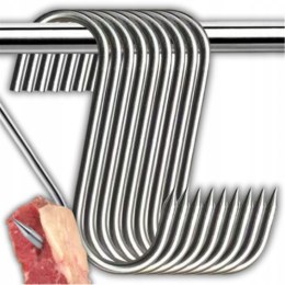 Hak wędliniarski 10szt. do wędzenia 15cm x 3mm XJ5713