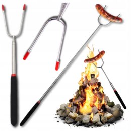 Kij do ogniska widelec teleskopowy stalowy ognisko 26-86cm kijki XJ5838