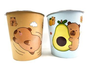 Kosz plastikowy okrągły do pokoju biura łazienki 27,5cm / 25,5cm