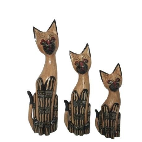 Koty drewniane 3szt 50 / 40 / 30cm TK109M