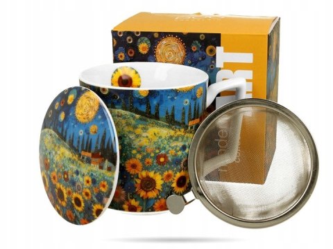 Kubek 450ml z zaparzaczem SUNFLOWER FIELD