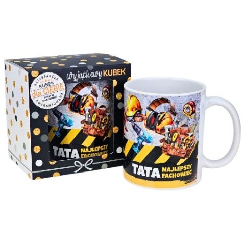 Kubek ceramiczny Tata najlepszy fachowiec - wzór narzędzia 3309-T3A