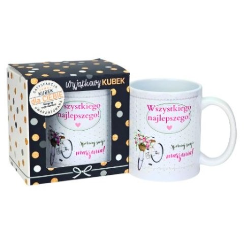 Kubek na urodziny dla kobiety (rower) - Wszystkiego najlepszego 3309-UR19-WN