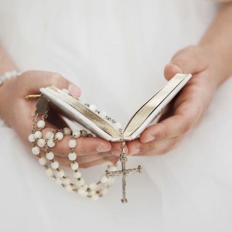 Naklejki 12szt. SŁODKIE PODZIĘKOWANIE KOMUNIA CIASTO