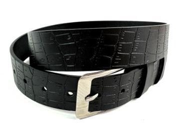 Pasek czarny do spodni 3,5 x 125cm czarny