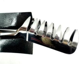 Szczypce metalowe do sałatek makaronu spagetti grilla 21cm