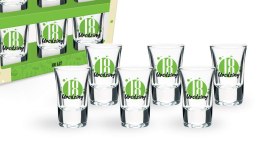 Zestaw 6 kieliszków 35ml green 18