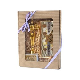 Zestaw prezentowy urodzinowy 50 figurka + czekolada