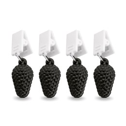 Dyskretne i wyposażone w praktyczne klipsy ciężarki do obrusu 4szt.