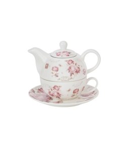 Filiżanka z dzbankiem z zaparzaczem ze stali nierdzewnej SECESJA