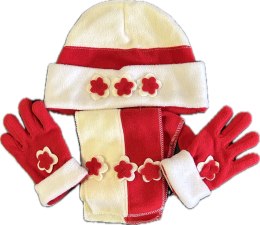Kpl. dziecięcy czapka + szalik + rękawiczki