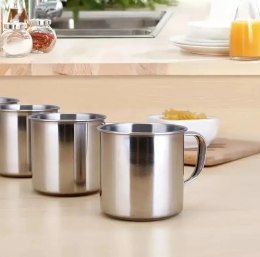 Kubek stalowy 13cm z uchem 1,33l. XJ4972