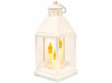 Lampion led z kloszem i świeczką 21cm 7401