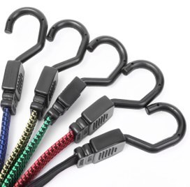 Linka mocna guma bagażowa z haczykami do samochodu roweru 2cm / 1m