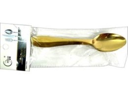 Łyżeczka do herbaty 6szt. sztućce złote modne boho glamour 14cm.