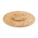 Okrągła deska do przystawek pizzy lub ciasta do serwowania obrotowa bambusowa 35 x 2,5 cm