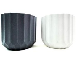 Osłonka doniczka dekoracyjna gruby plastik 9,5 x 10cm