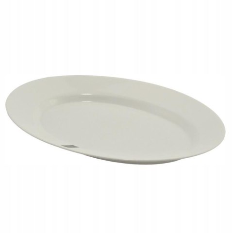 Półmisek szklany 36cm biały szkło hartowane BLANCA