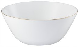 Salaterka głęboka BLANCA 18 cm biała szkło