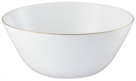 Salaterka głęboka BLANCA 18 cm biała szkło