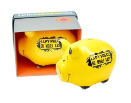 Skarbonka mała świnka Łapy precz od mojej kasy SKM-018